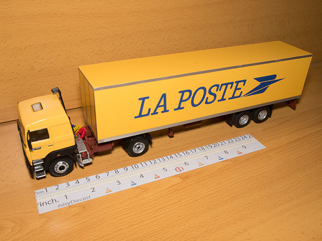 RENAULT G340 LA POSTE 1:43 CAMION TRUCK /& TRAILER ALTAYA IXO SEMI REMORQUE