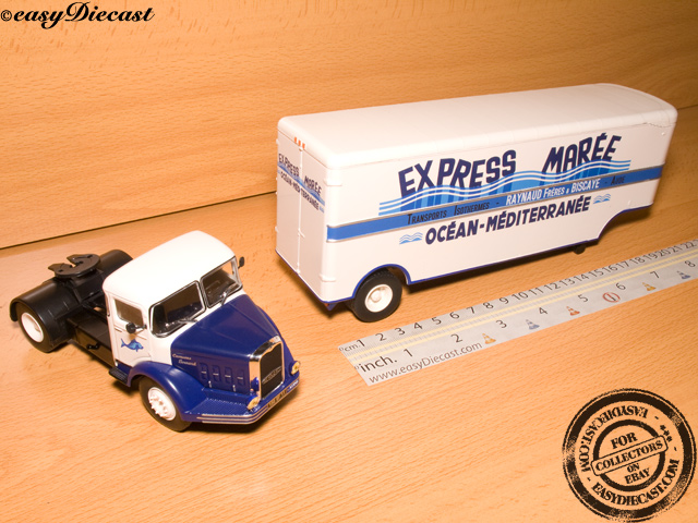 BERNARD 150 MB EXPRESS MAREE 1:43 CAMION TRUCK/&TRAILER IXO ALTAYA SEMI REMORQUE