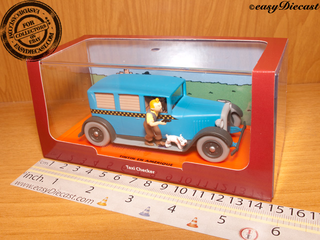 TinTin ミニカー　1/43 Taxi Checker CHECKER TAXI CAB 1929 1:43 TINTIN IN AMERICA CAR VOITURE | eBay