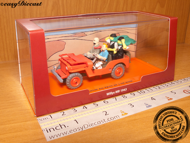 JEEP WILLYS MB 1943 1:43 TINTIN LAND OF THE BLACK GOLD | eBay