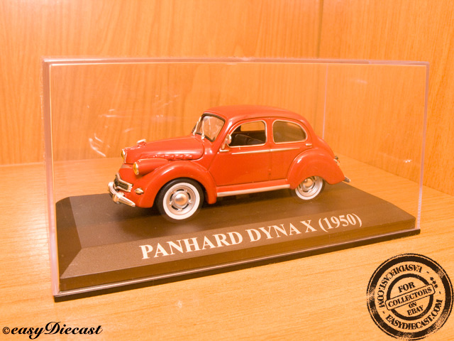Miniature Panhard Dyna X 1950 CCC 1/43 – White Métal Orange (avec Défaut)