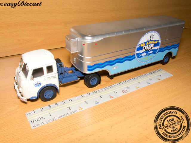 SCANIA LBT 141 1:43 ASG CAMION TRUCK /& TRAILER IXO ALTAYA SEMI REMORQUE