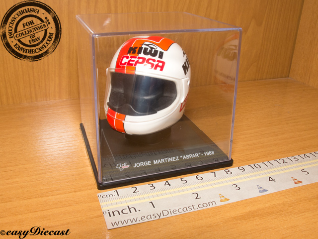 JORGE MARTINEZ ASPAR MOTO-GP KIWI CEPSA HELMET 1//5 1988 CASQUE MICHELIN #5