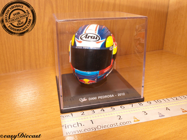 DANI PEDROSA MOTO-GP ARAI HELMET 1/5 2012 RED BULL MINT - Main Image